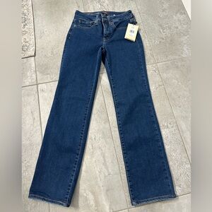 NYDJ Dark Blue Straight Leg Jeans
